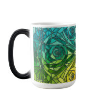 Caneca com design de mosaico moderno de mudança de