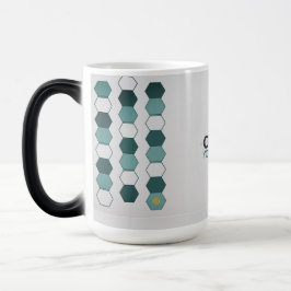 Mágica Caneca com Padrão Geométrico Moderno de Hexágono