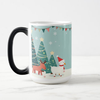Mágica caneca comemorativa do natal