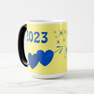 MÁGICA CANECA DE AMOR DE CORAÇÕES PRESENTE DE ANO NOVO 20