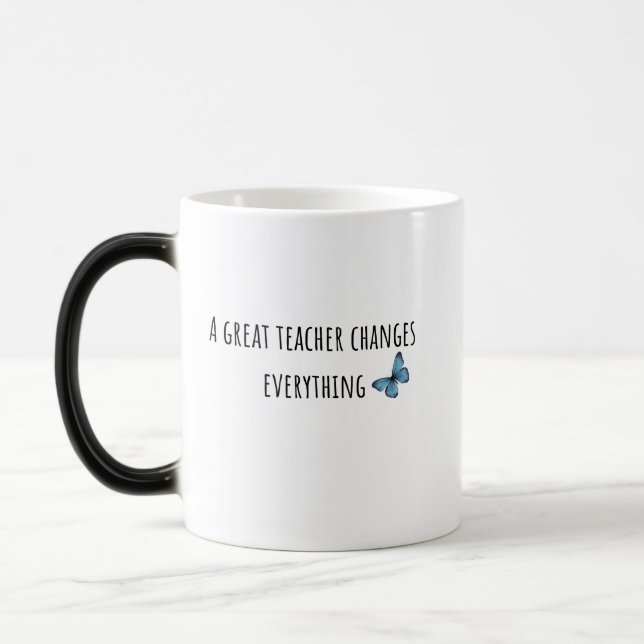 Mágica Caneca de Apreciação para Professores (Esquerda)
