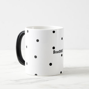 Mágica Caneca de bolinhas pretas brilhantes – Acento mini