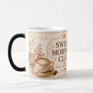 Mágica Caneca de Café Café Blush Romântico Sweet Morning