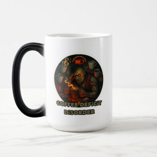 Mágica caneca de café com bateria baixa engraçada