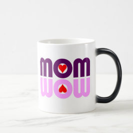 Mágica Caneca de café da reflexão dos corações da MAMÃ