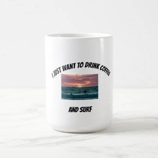 Mágica Caneca de café de amante do surfe