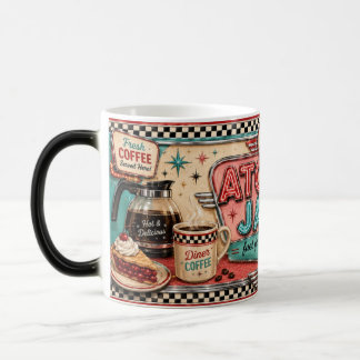 Mágica Caneca de Café Diner Retrô dos Anos 1950 Atomic Ja