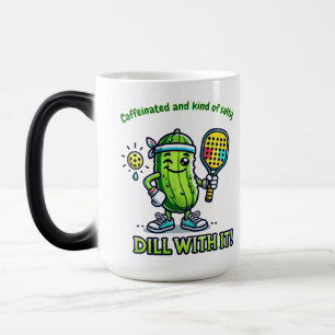 Mágica Caneca de café engraçada de pickleball, utensílios