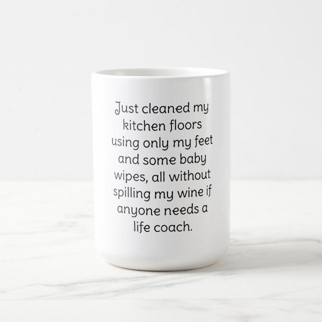 Mágica Caneca de café Humor do Vinho (Center)
