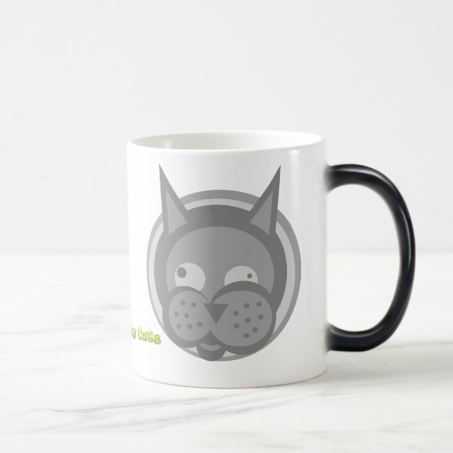 Mágica Caneca de café Morphing estranha dos gatos de (Direita)