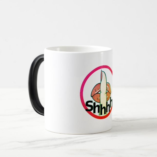 Mágica Caneca de café que muda de cor (shhhh!!) (Frente Esquerda)
