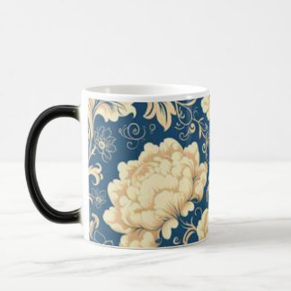 Mágica Caneca de Cerâmica Floral Vintage | Botânica Azul