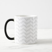 Caneca de coração preto
