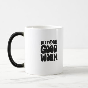 Mágica Caneca de design de tipografia / escreva e beba.