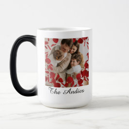 Mágica Caneca de Foto Unida pelo Nome da Família