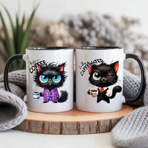 Mágica Caneca de gato engraçado com citação sarcástica de