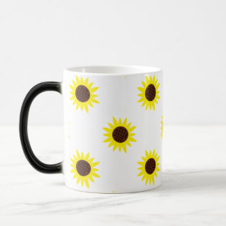 Mágica caneca de girassol design