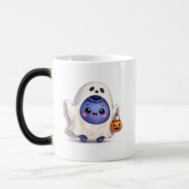 Mágica Caneca de Halloween de Fantasma Fofo