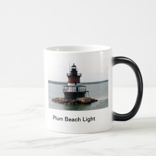 Mágica Caneca de Lighouse da praia da ameixa (Direita)
