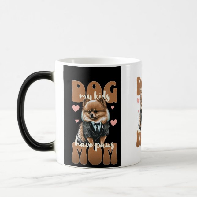 Mágica Caneca de Mãe de Cachorro – “A vida é melhor com c (Esquerda)