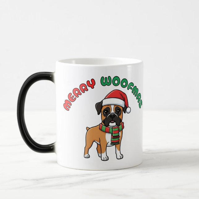 Mágica Caneca de Natal: Feliz Woofmas (Esquerda)