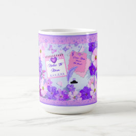 Mágica Caneca de Notas do Dia das Mães para a Mamãe