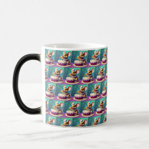 Mágica Caneca de rato de aniversário