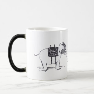 Mágica Caneca de transformação da mão direita do Elefante