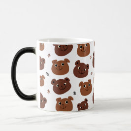 Mágica Caneca de Urso Marrom Simples