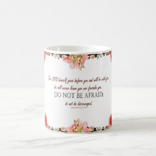 Mágica Caneca 'Deuteronômio 31:8, 'Não Tenha Medo'