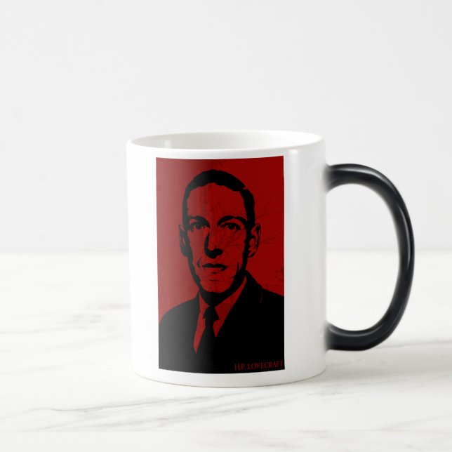 Mágica Caneca do retrato de HP Lovecraft (Direita)