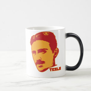 Mágica Caneca do retrato de Nikola Tesla