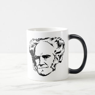 Mágica Caneca do retrato de Schopenhauer