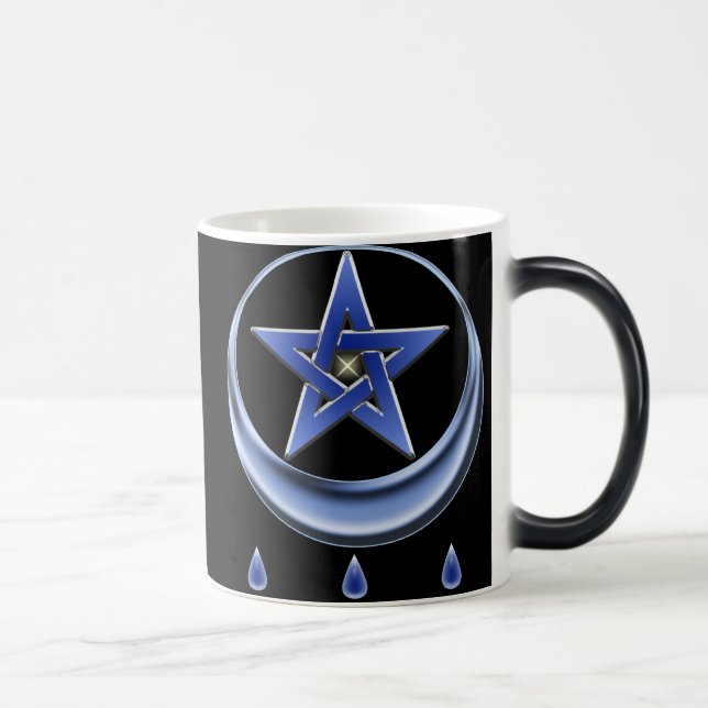 Mágica Caneca do símbolo & do Pentagram da bênção (Direita)
