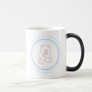 Mágica Caneca do urso de ursinho (menino/azul)