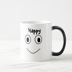 Mágica Caneca em mudança da temperatura feliz