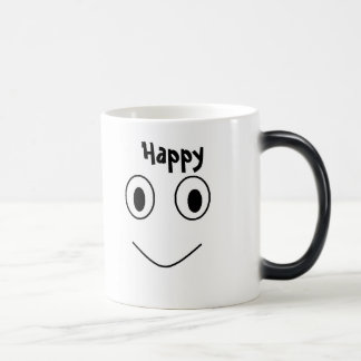 Mágica Caneca em mudança da temperatura feliz