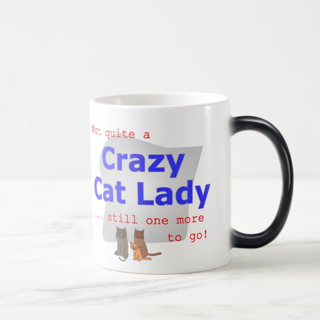 Mágica Caneca louca da senhora do gato (Direita)