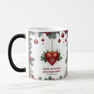 Mágica Caneca Luxuosa de Coração Vermelho com Mudança de 