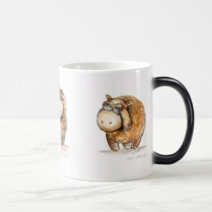 Mágica Caneca mágica. Carneiros pequenos da árvore