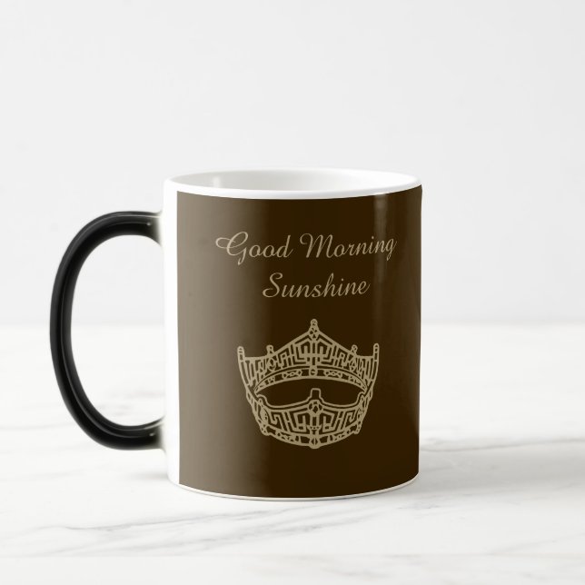 Mágica Caneca Miss America Bom Dia Sol Coroa (Esquerda)