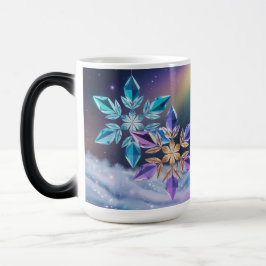 Mágica Caneca Mórfica Cristais Violeta Turquesa
