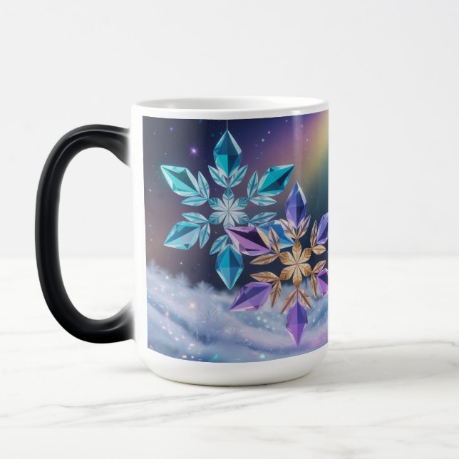 Mágica Caneca Mórfica Cristais Violeta Turquesa (Esquerda)