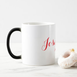 Mágica Caneca Mórfica Nome Vermelho Josephine