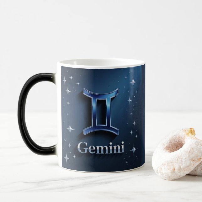 Mágica Caneca Morfing do Signo de Gêmeos (Com Donut)