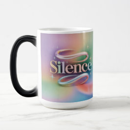 Mágica Caneca Morfing Estrela Pastel Meditação Silêncio