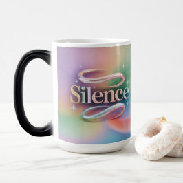 Mágica Caneca Morfing Estrela Pastel Meditação Silêncio