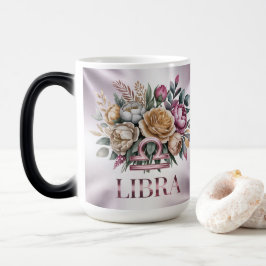 Mágica Caneca Morfing Lilás com Glyph de Libra Rosa
