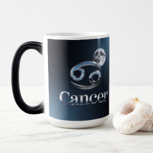 Mágica Caneca Morfing Lua com Símbolo de Câncer