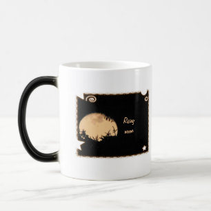 Mágica Caneca Morphing da lua da ascensão